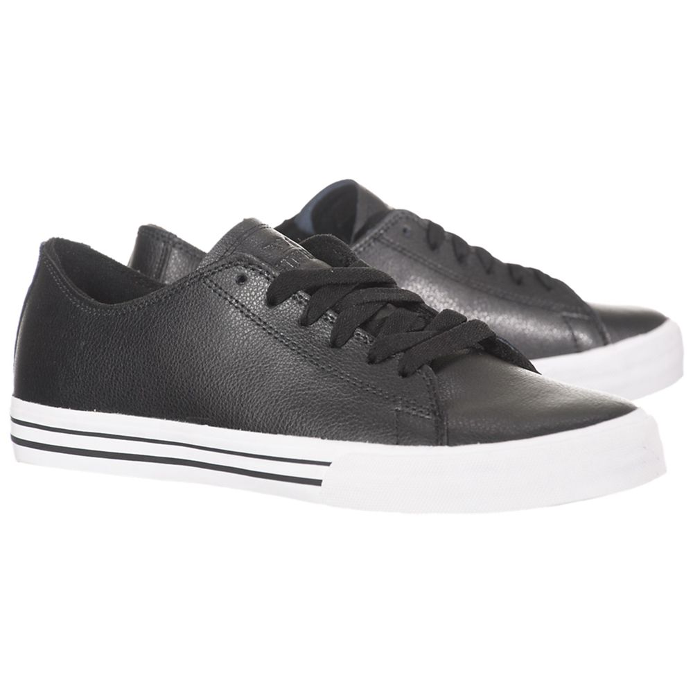 Baskets Basses Supra Thunder Low Noir Black Action/White Homme | ICT-64618008